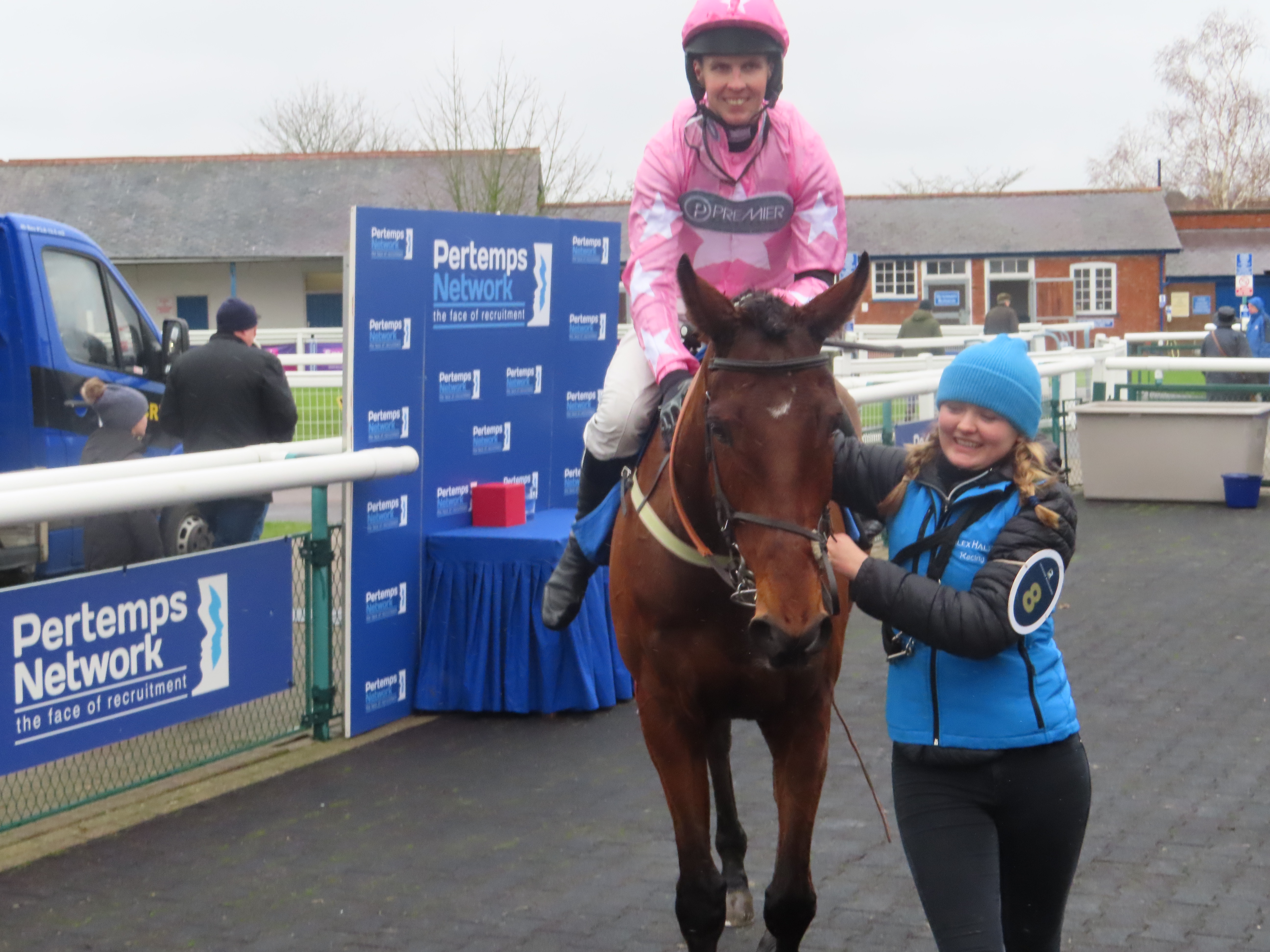 Gardener in the winners enclosure