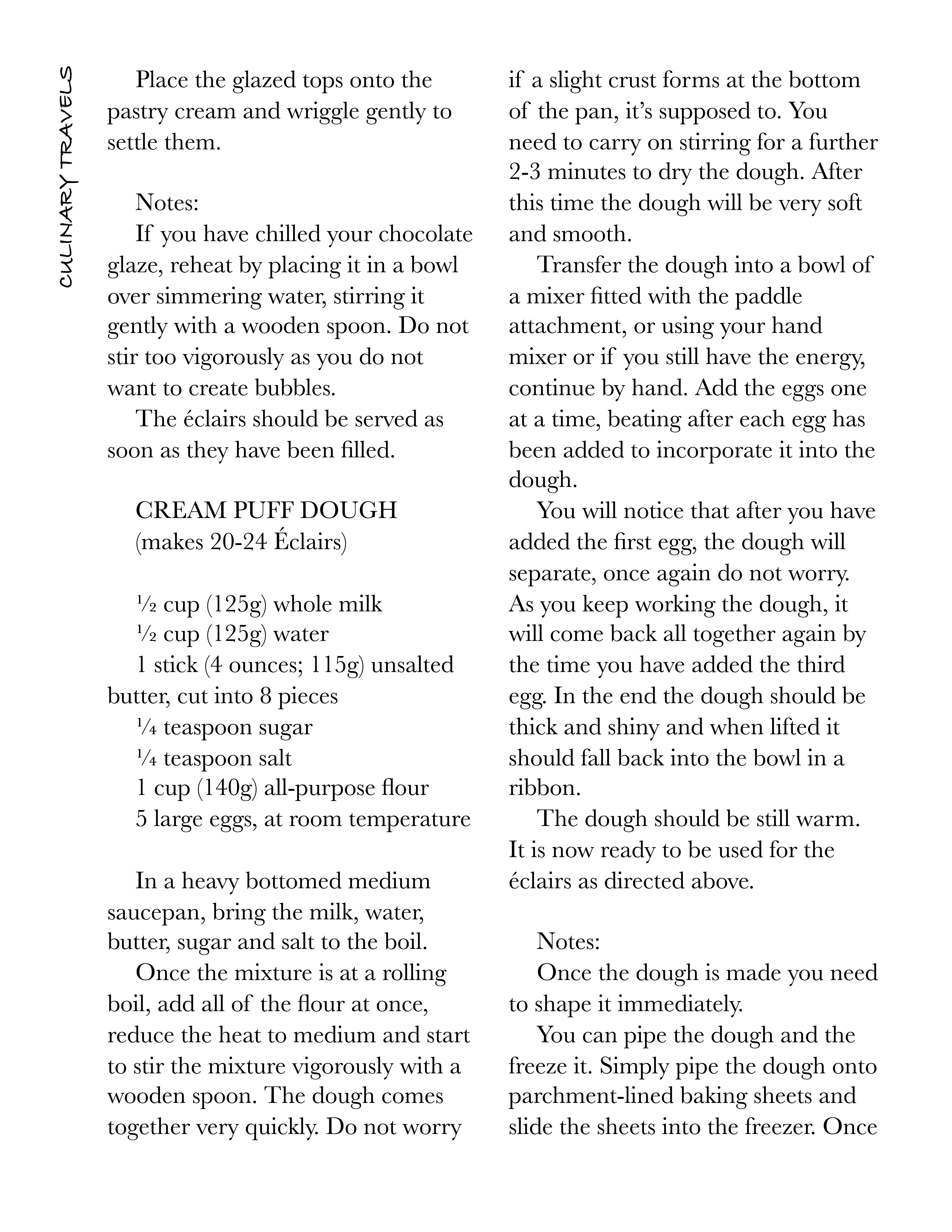 Chocolate Eclairs Blog