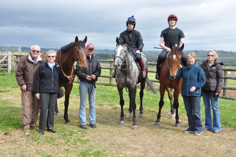 Three Kim Bailey Racing Partnership horses. Midnight Haze Silver Eagle and Trumix Three Kim Bailey Racing Partnership horses. Midnight Haze Silver Eagle and Trumix