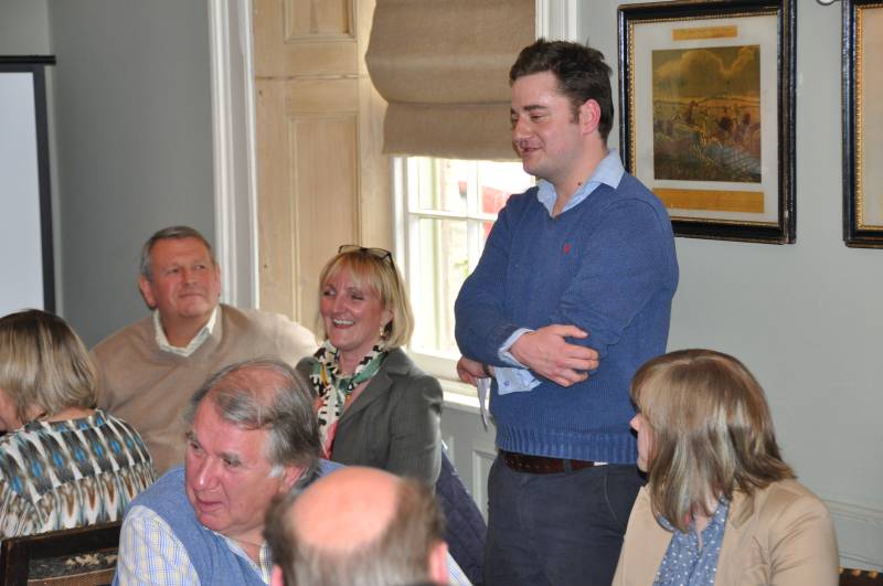 Team leader Henry Kimbell doing his bit and saying thanks Team leader Henry Kimbell doing his bit and saying thanks